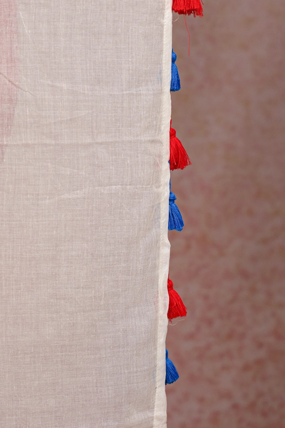 Off White Mul Cotton Kerala saree