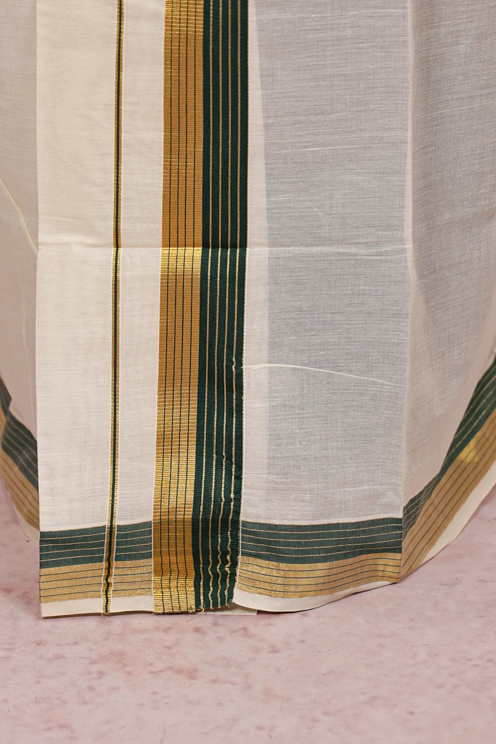 Off White Cotton Set Mundu