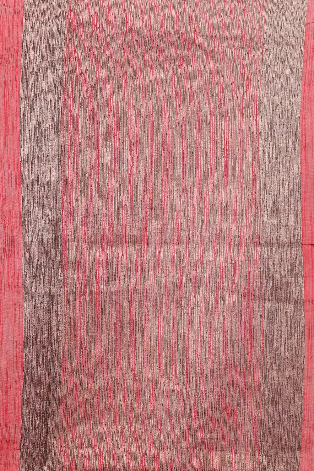 Red Semi Jute Saree