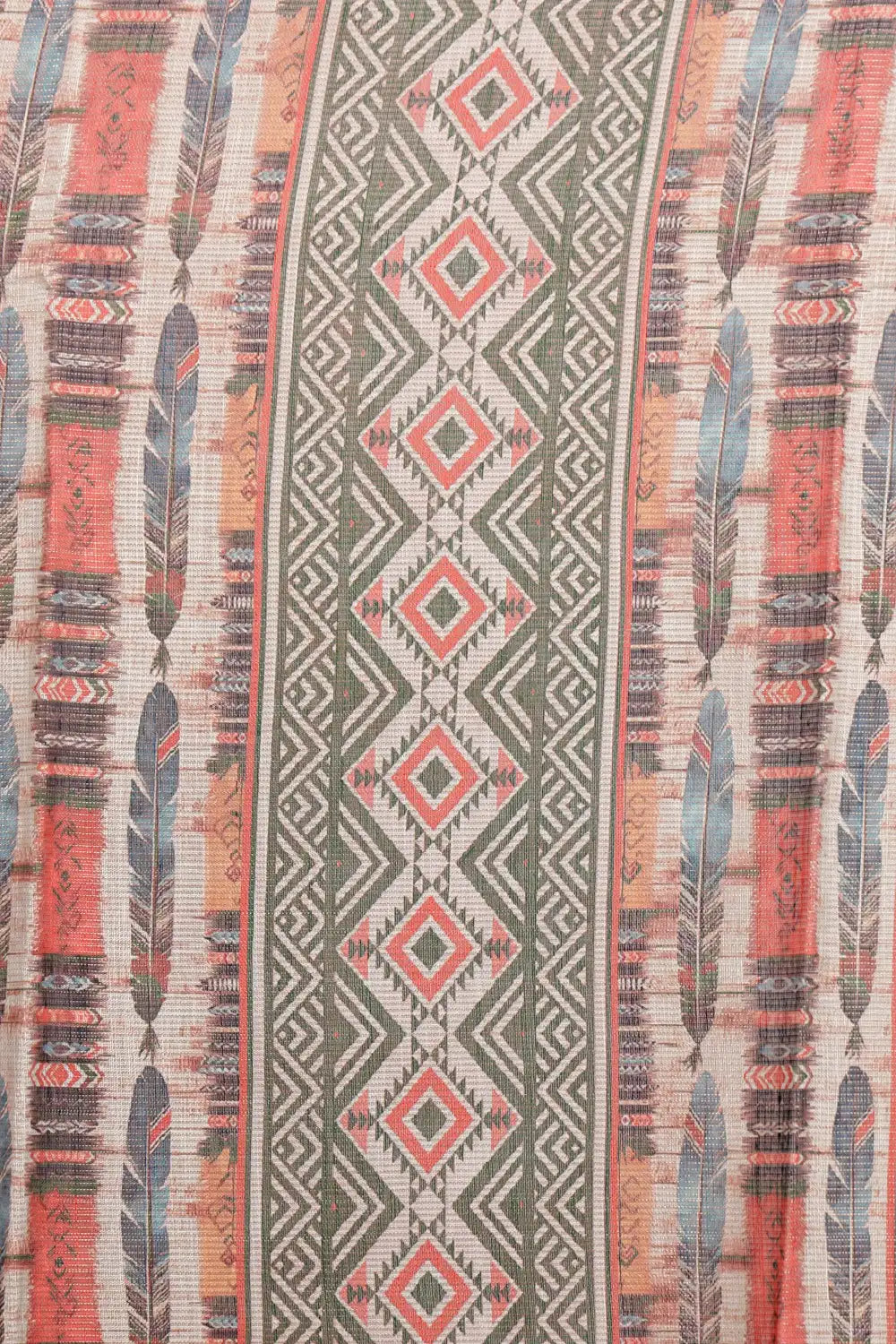 Onion Color Semi Tussar Saree