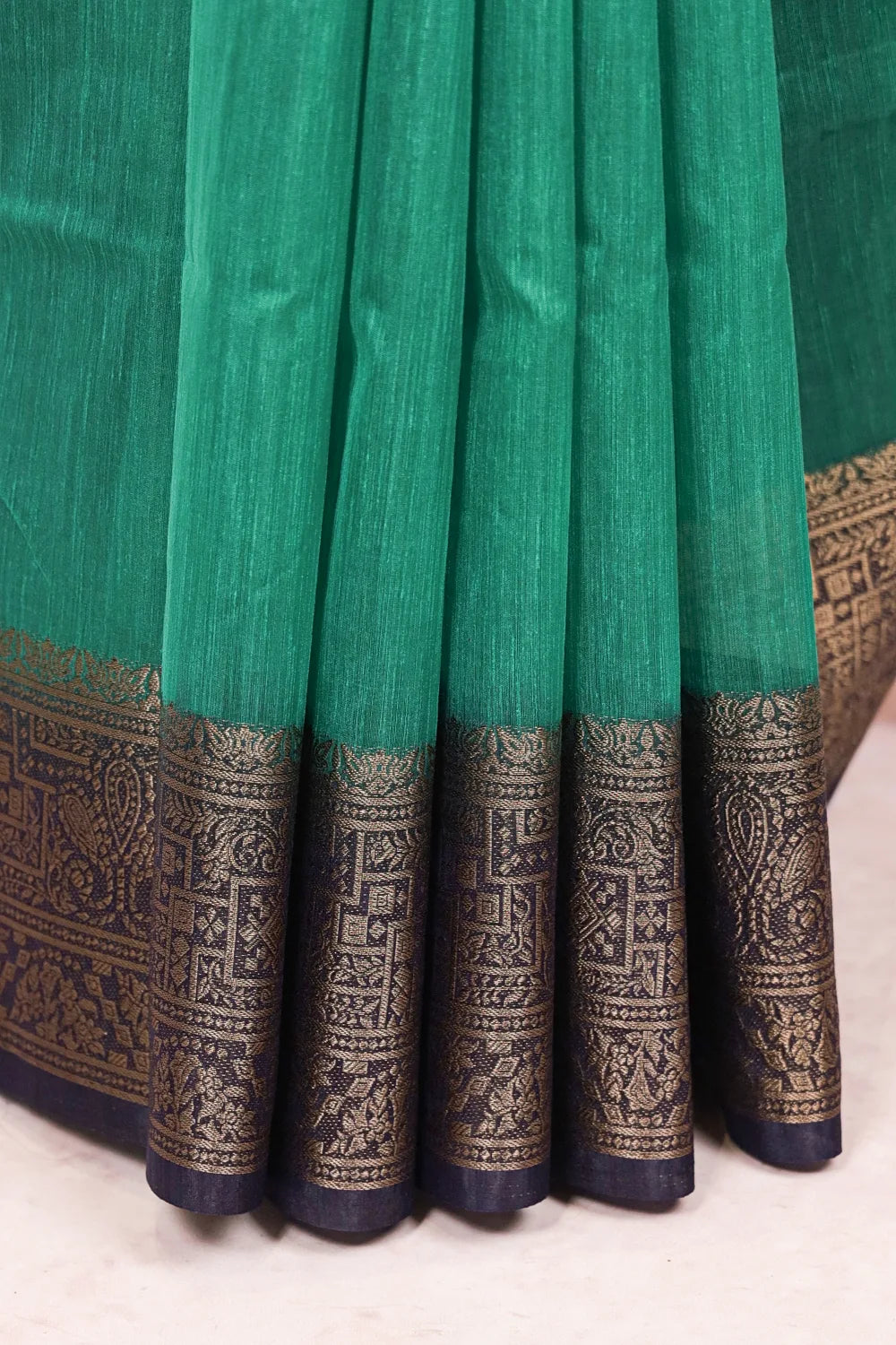 Green Semi Jute Sraee