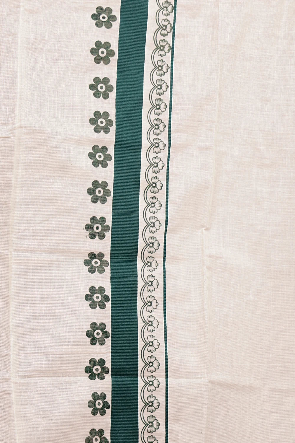 Off White Cotton Set Mundu