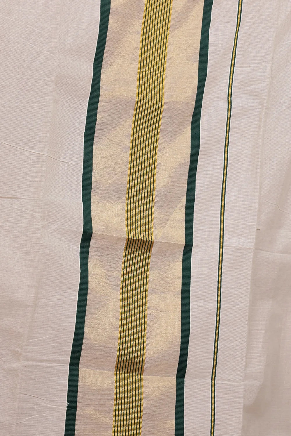 Off White Cotton Set Mundu