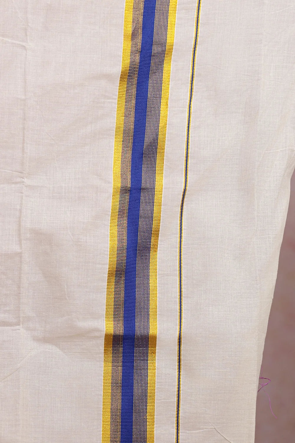 Off White Cotton Set Mundu