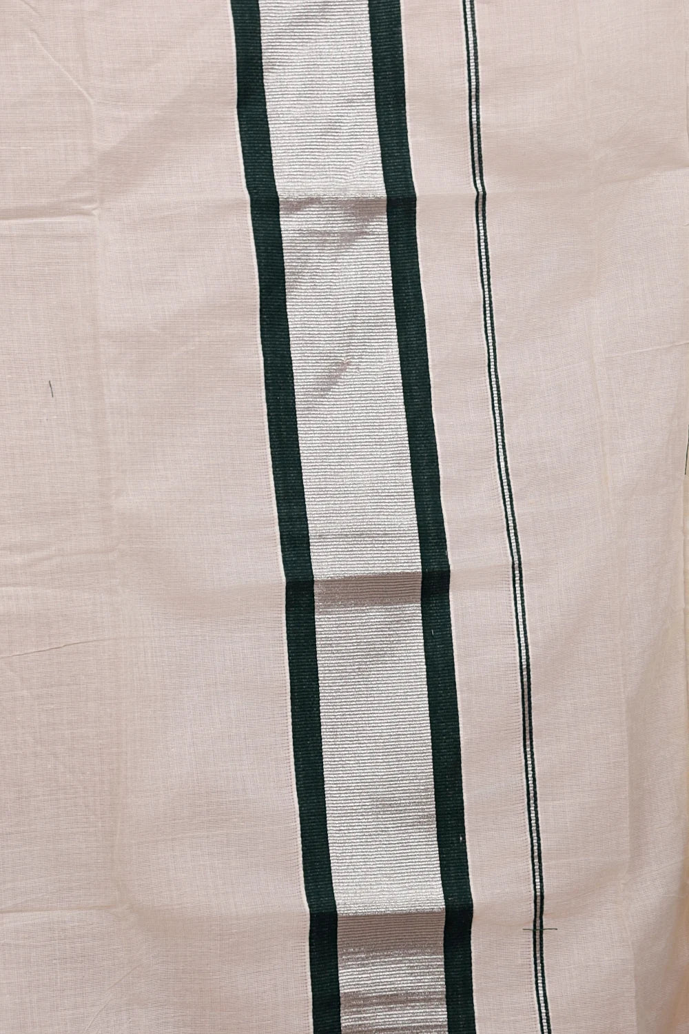 Off White Cotton Set Mundu