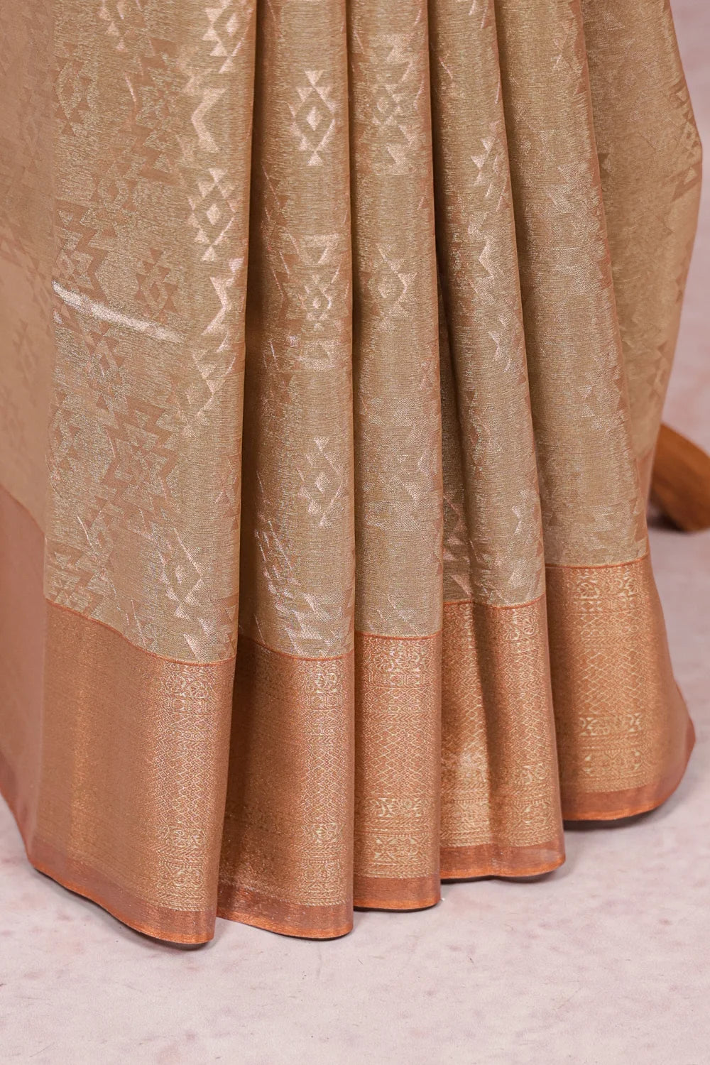 Gold Semi Tissue Saree - Seematti