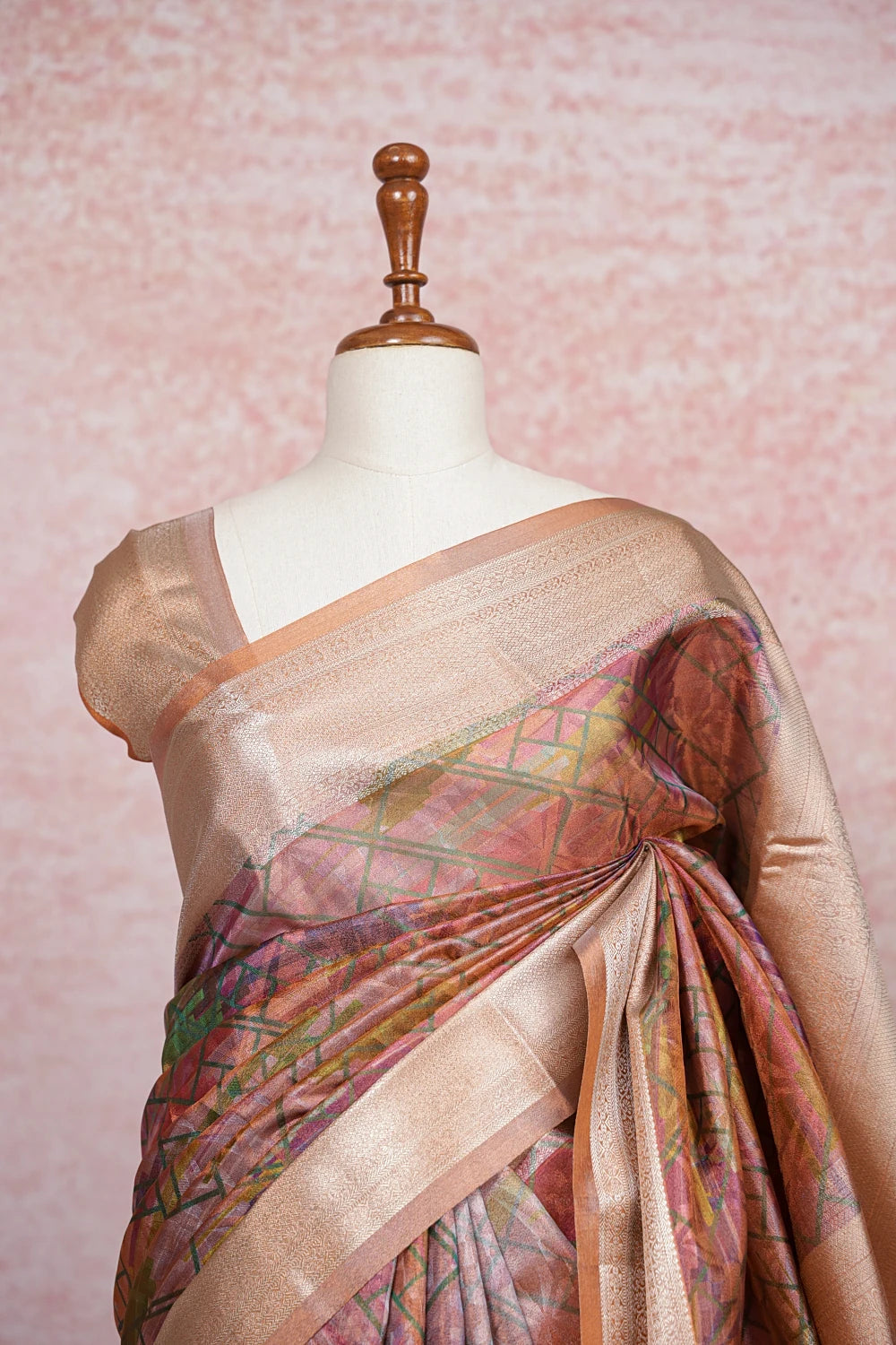 Multi Color Semi Tissue Saree