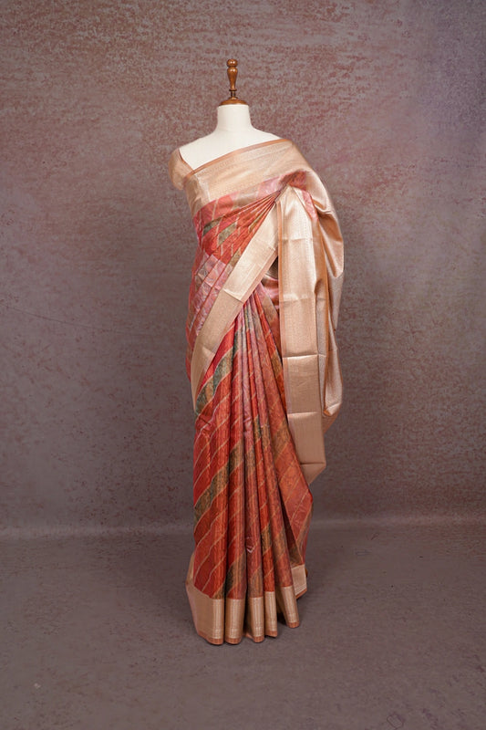 Multi Color Semi Tissue Saree - Seematti