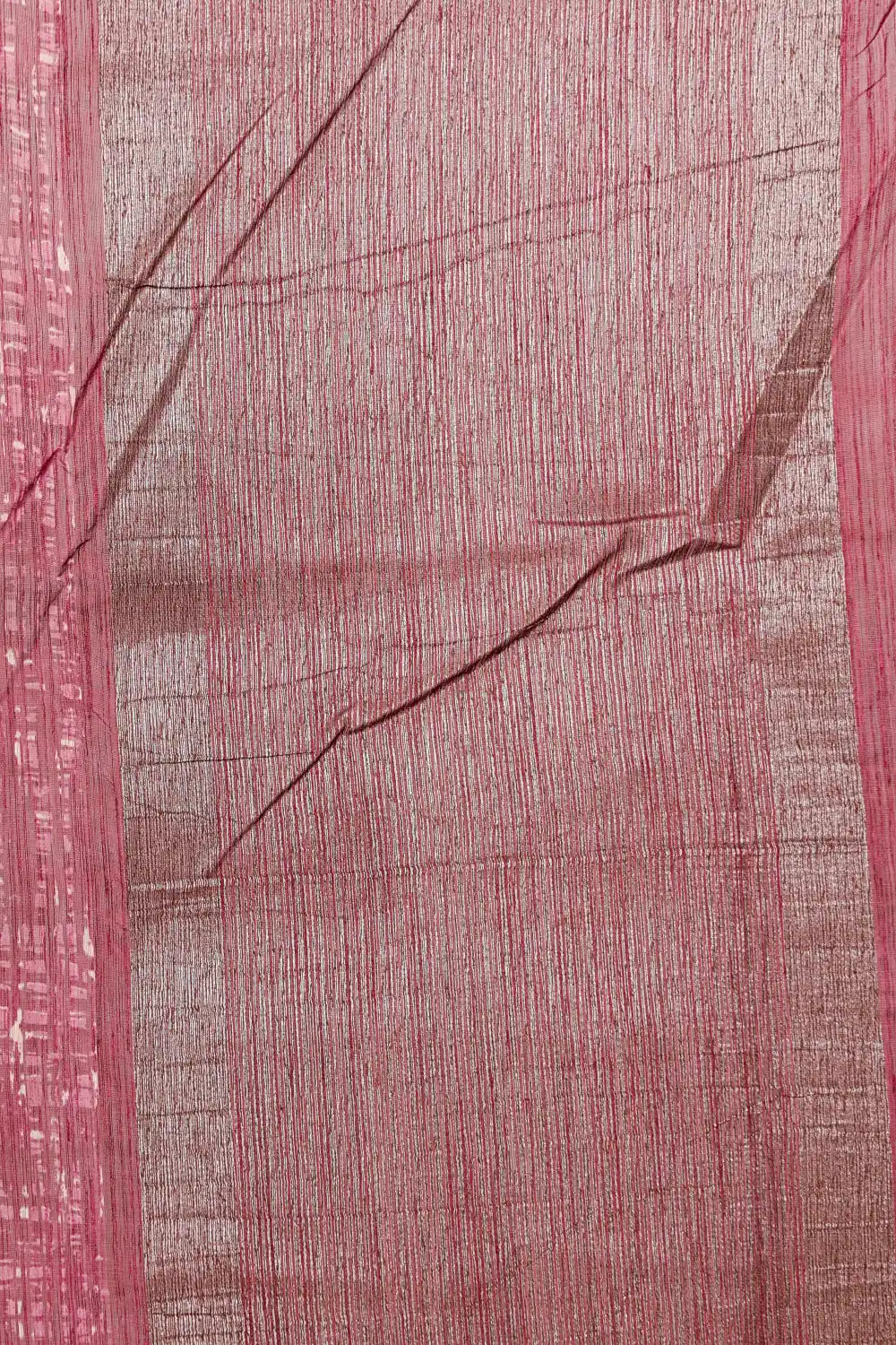 Wine Semi Jute Saree