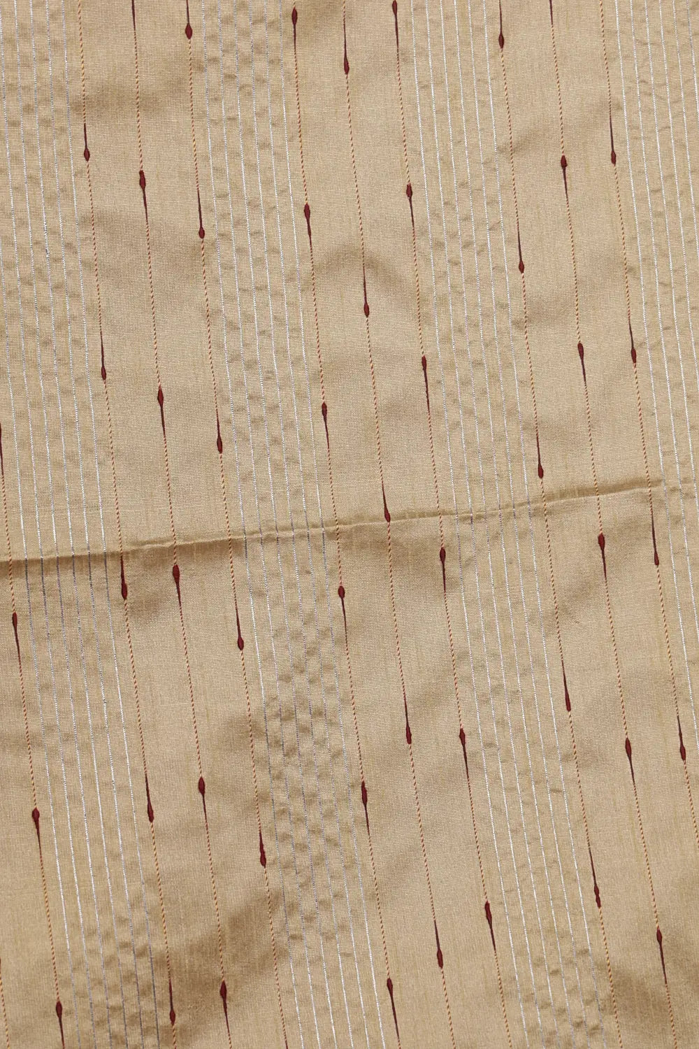 Maroon Semi Jute Saree - Seematti
