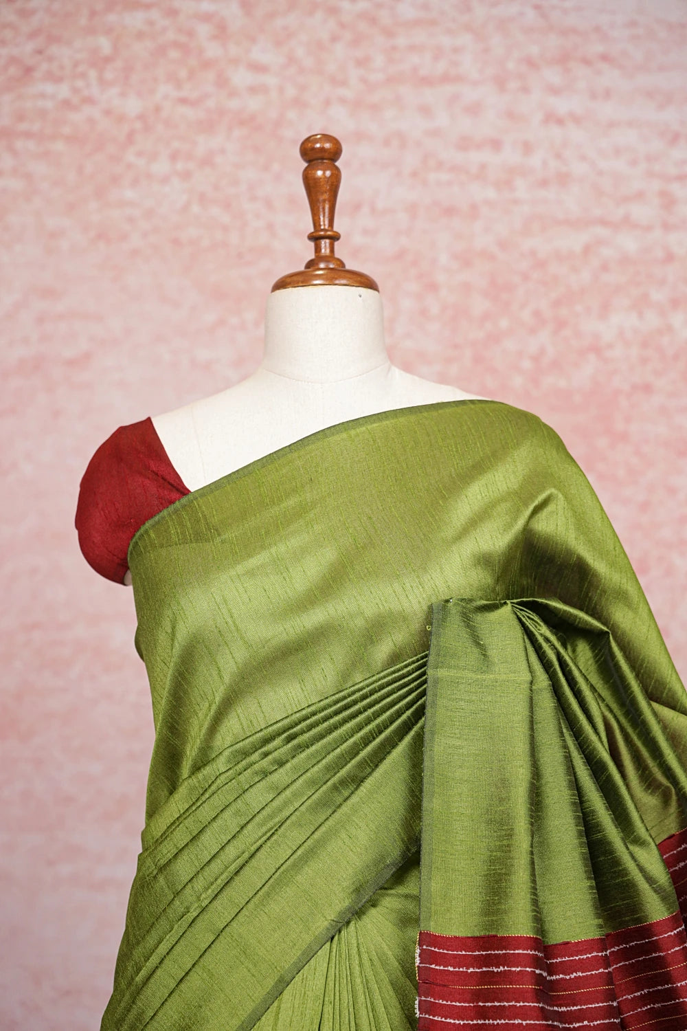 Green Semi Jute Saree