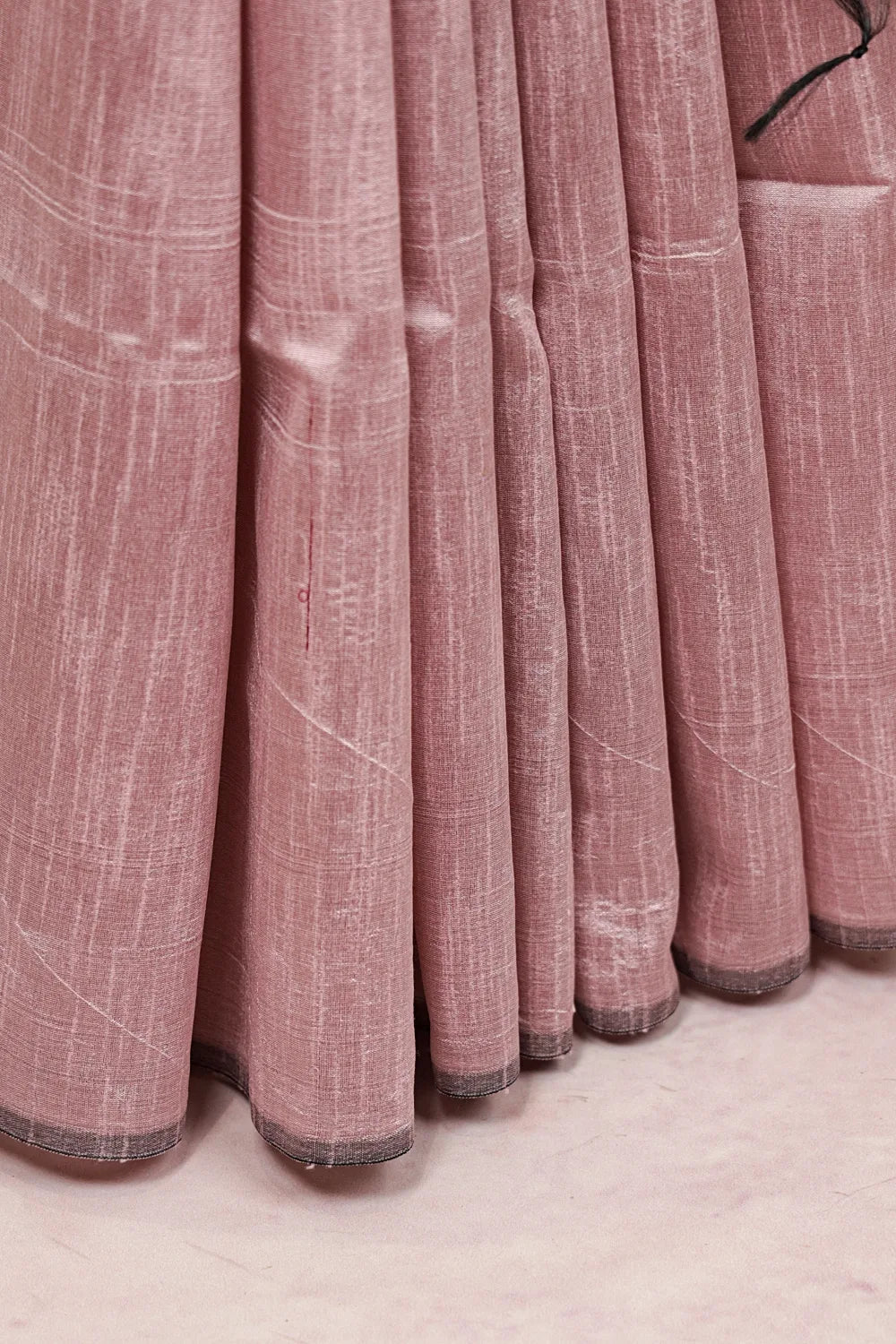 Dusty Rose Semi Jute Saree