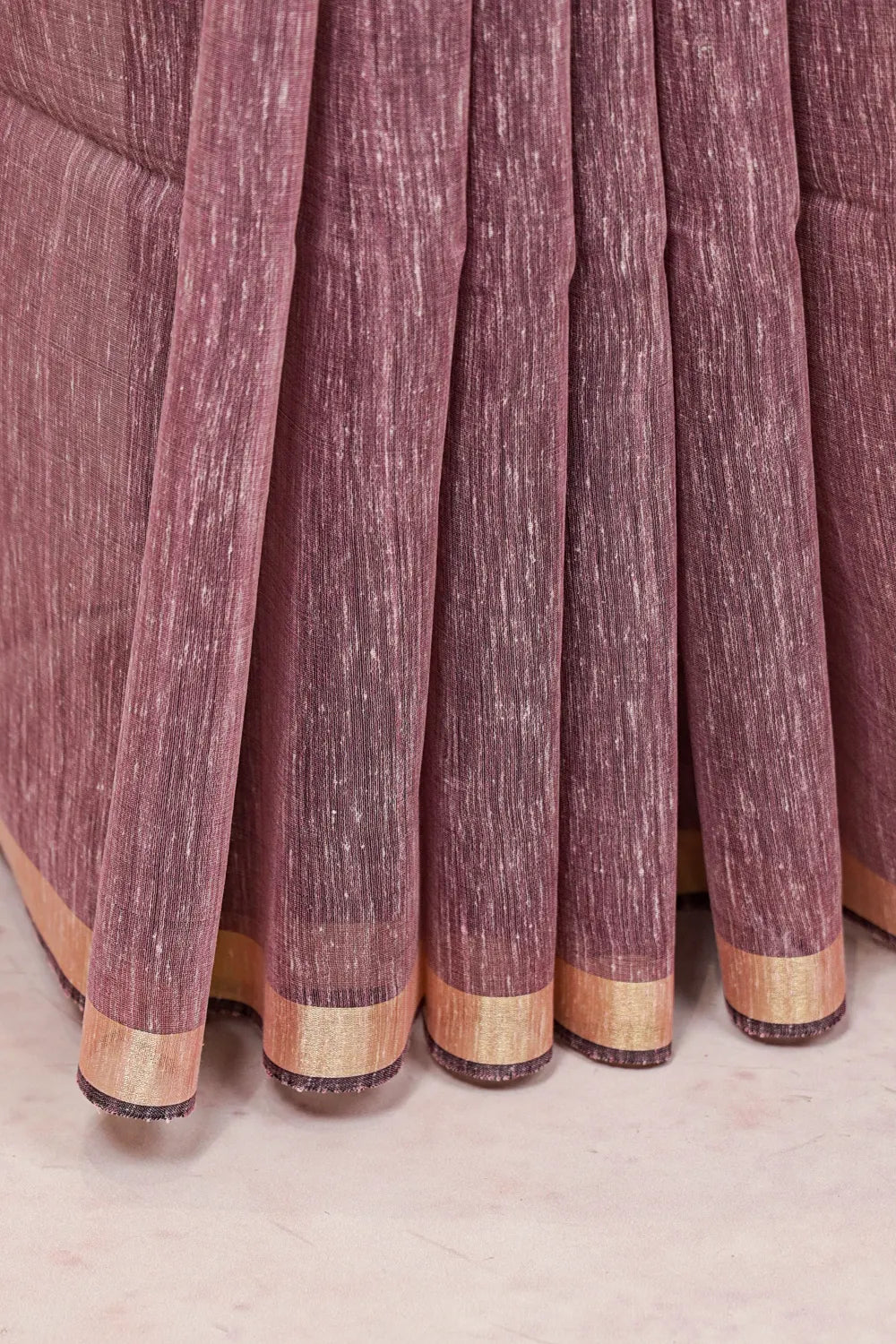 Lavender Semi Jute Saree
