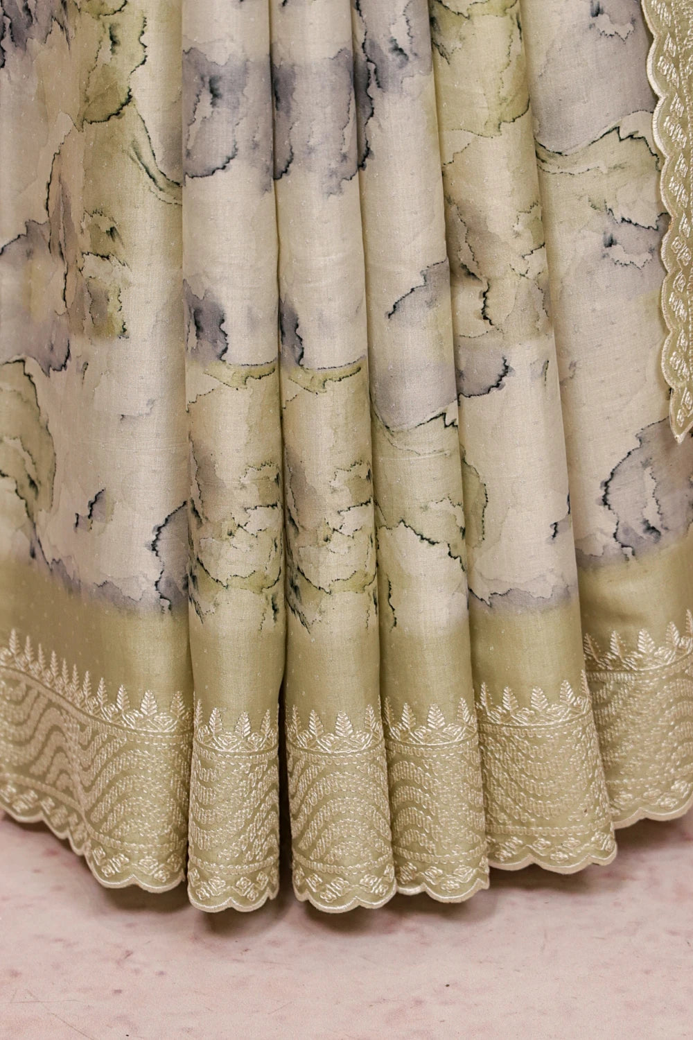 Multi Color  Semi Tussar Saree