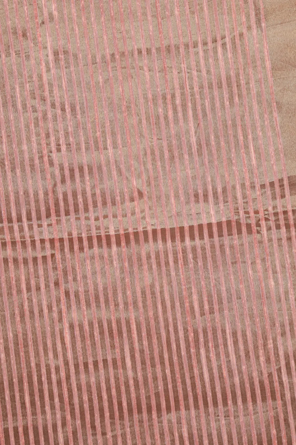 Peach Semi Jute Silk Saree