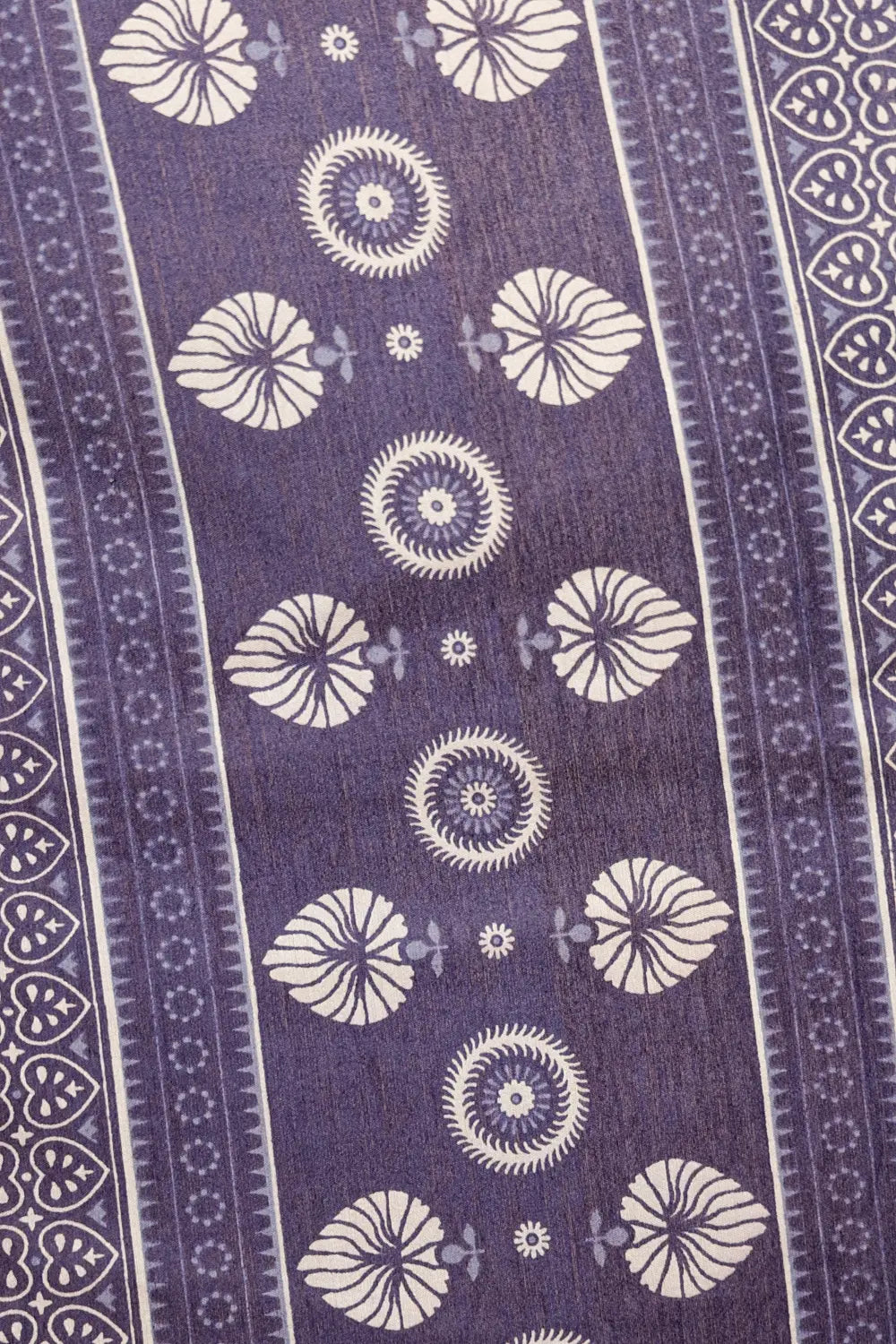 Navy Blue Cotton Saree