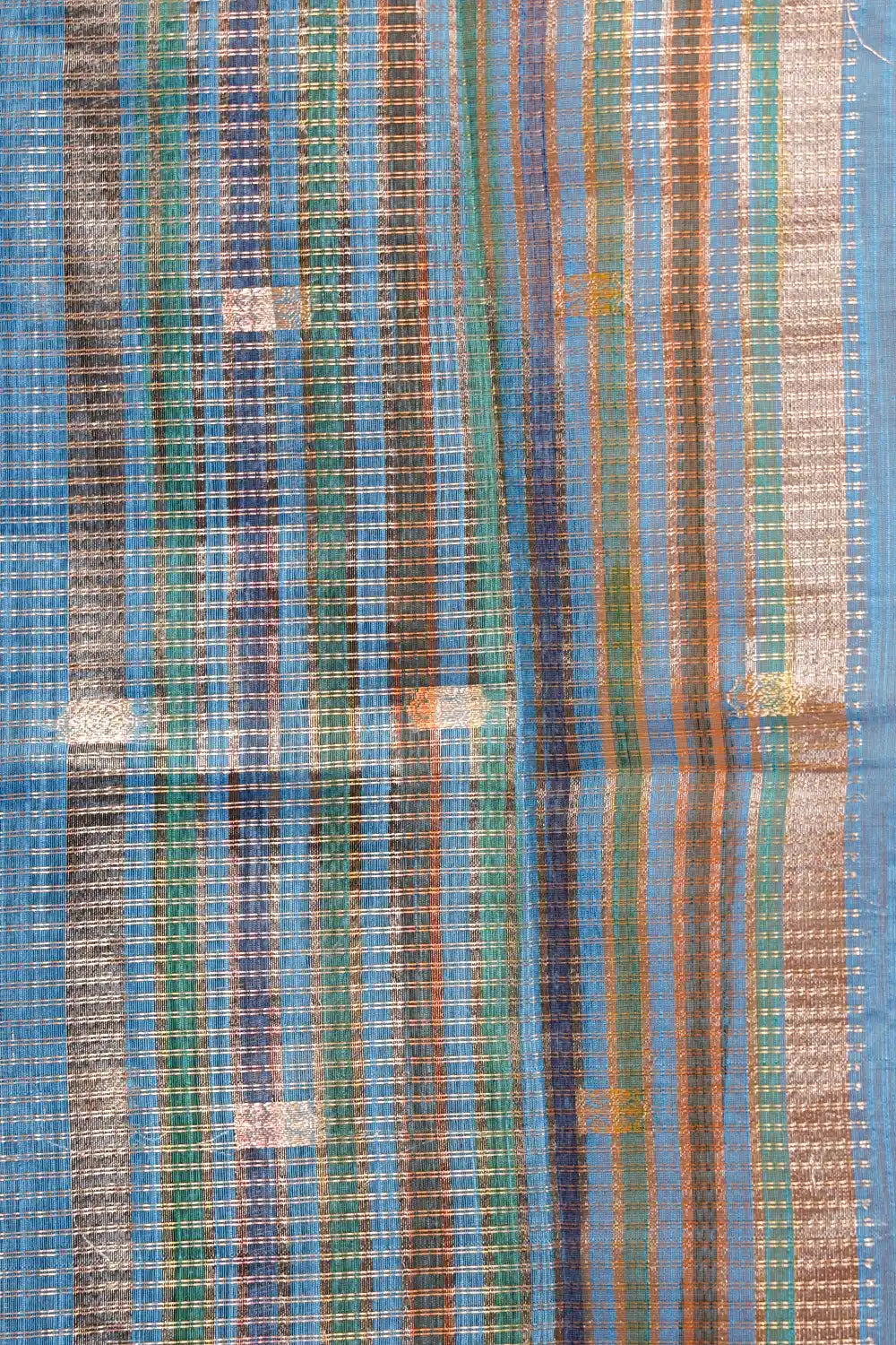 Blue Semi Tussar Saree