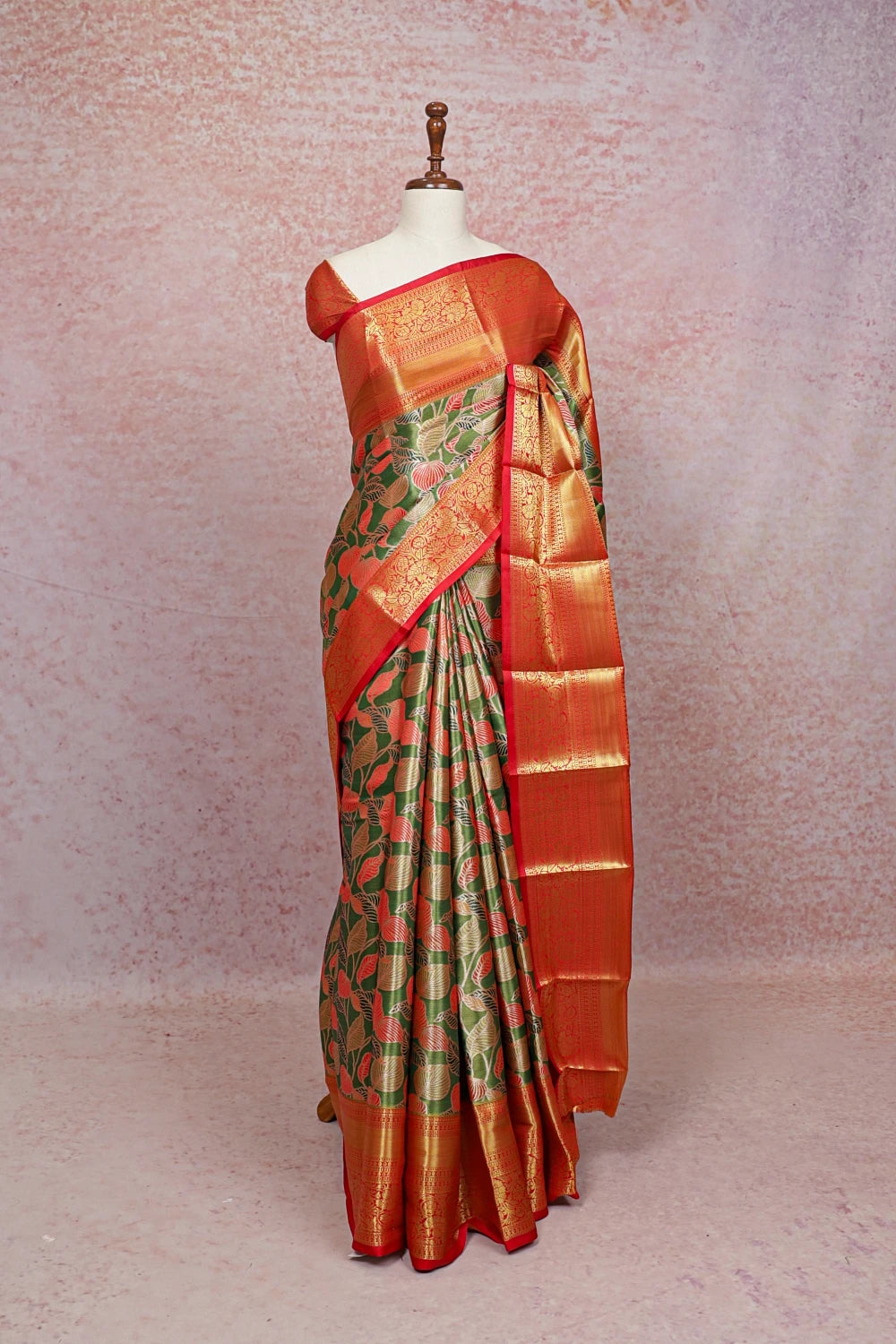 Green Semi Tissue Silk Saree