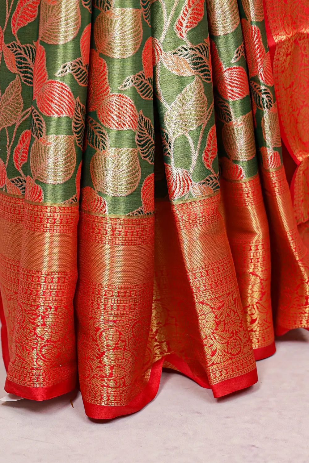 Green Semi Tissue Silk Saree