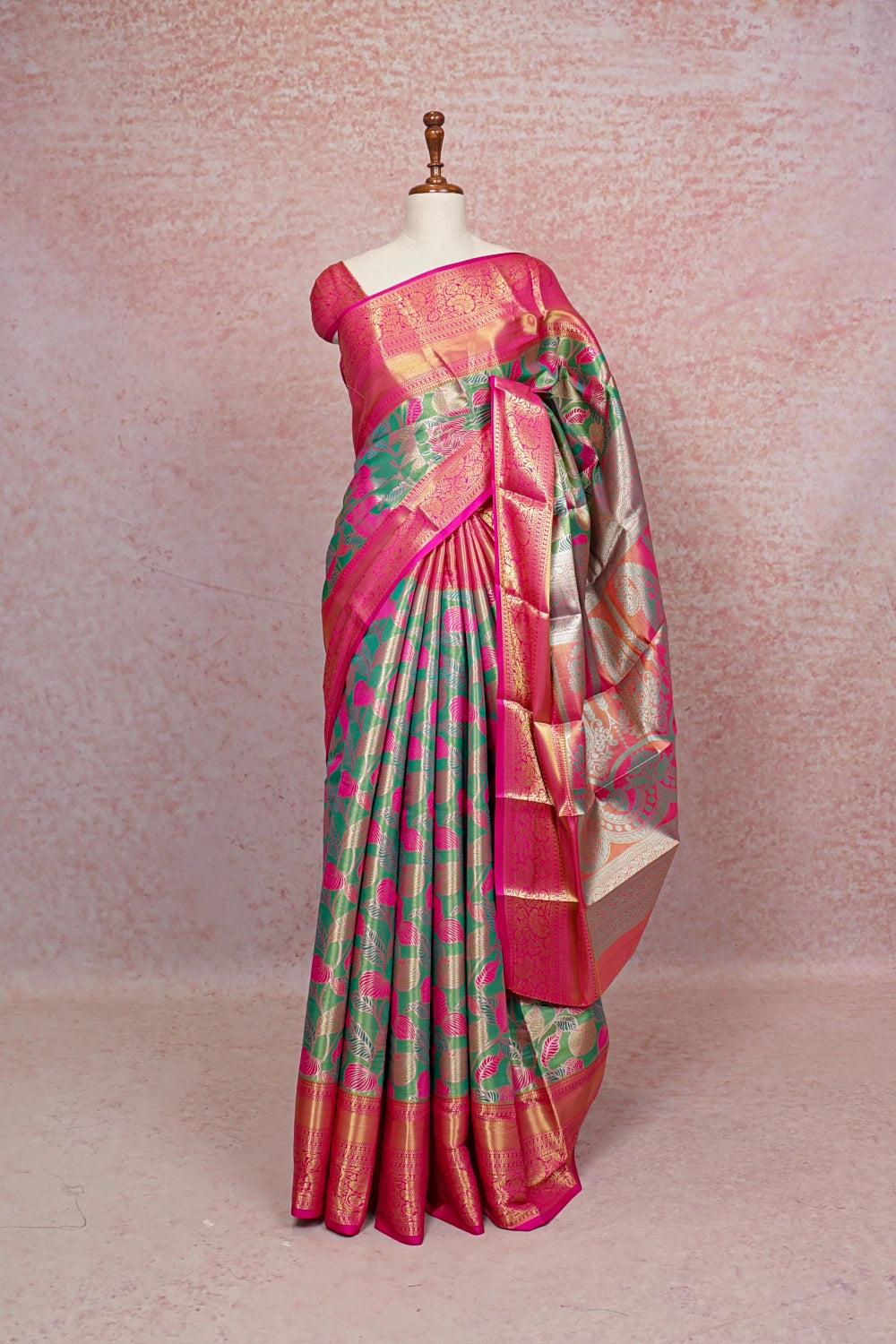 Green Semi Tissue Silk Saree