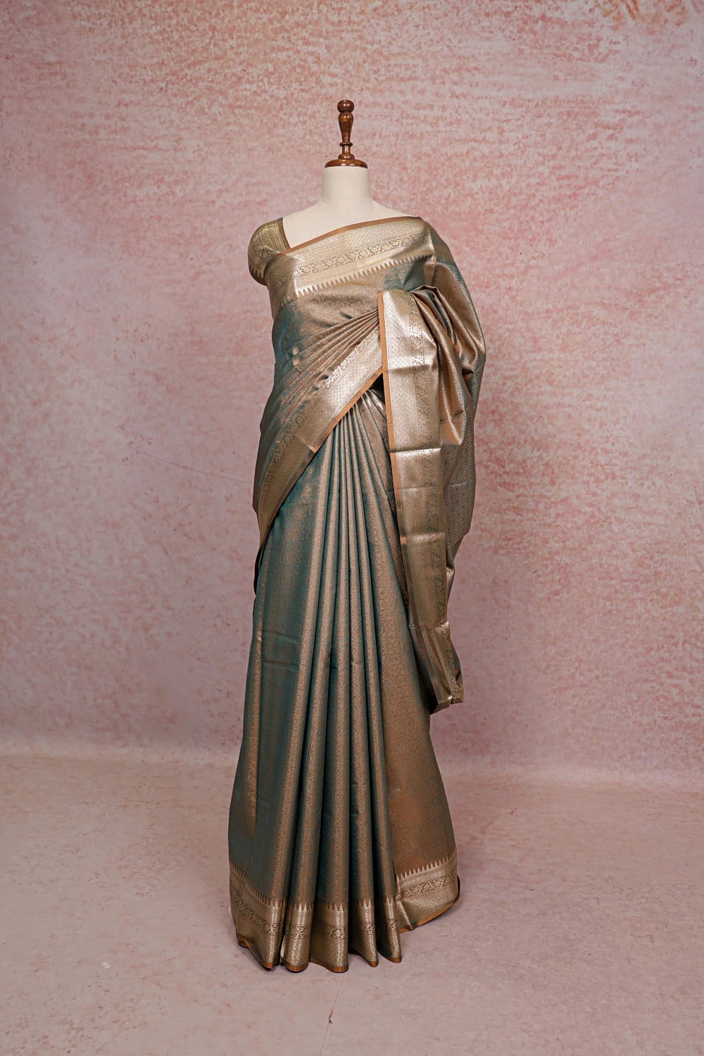 Green Semi Silk Saree