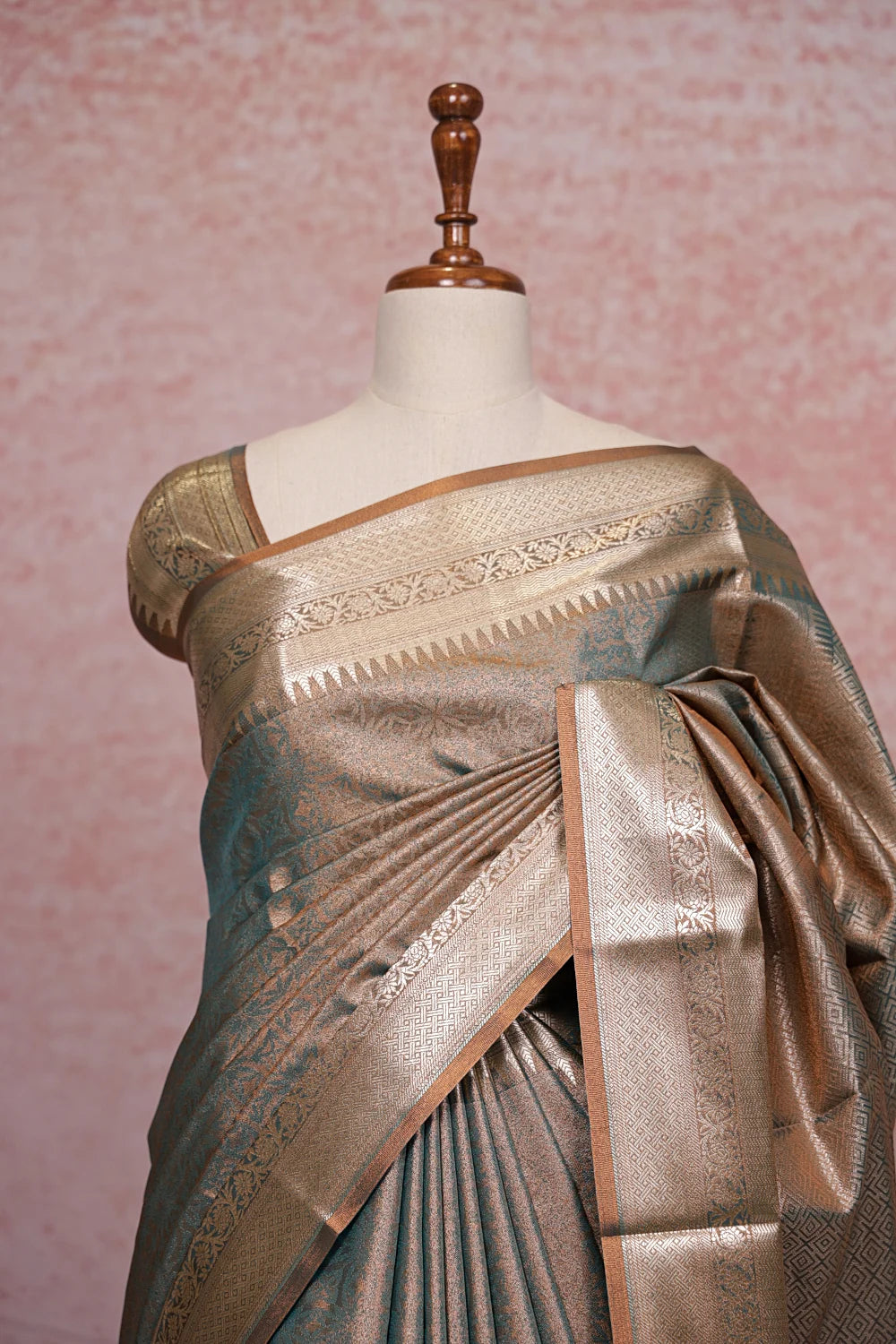 Green Semi Silk Saree