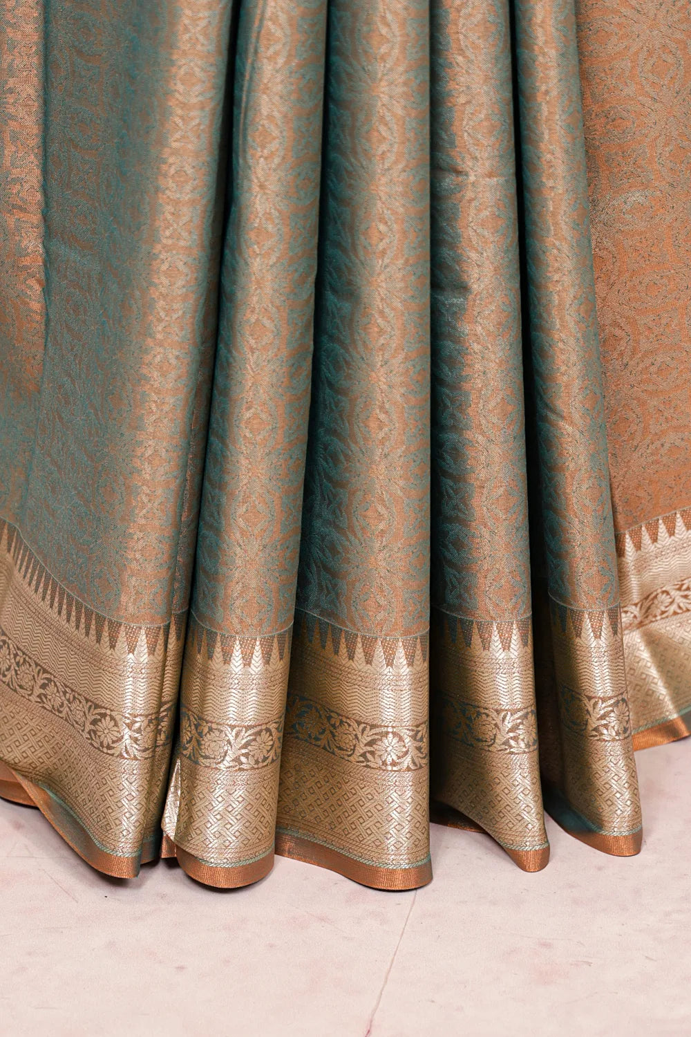 Green Semi Silk Saree
