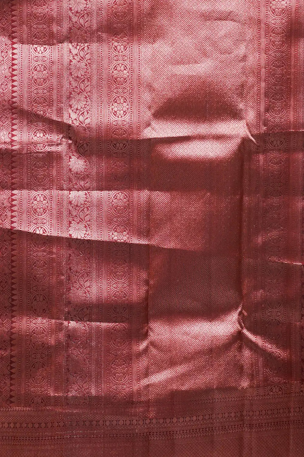 Wine Red Kancheepuram Silk Saree