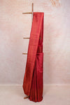 Reddish Maroon Kancheepuram Silk Saree - Seematti