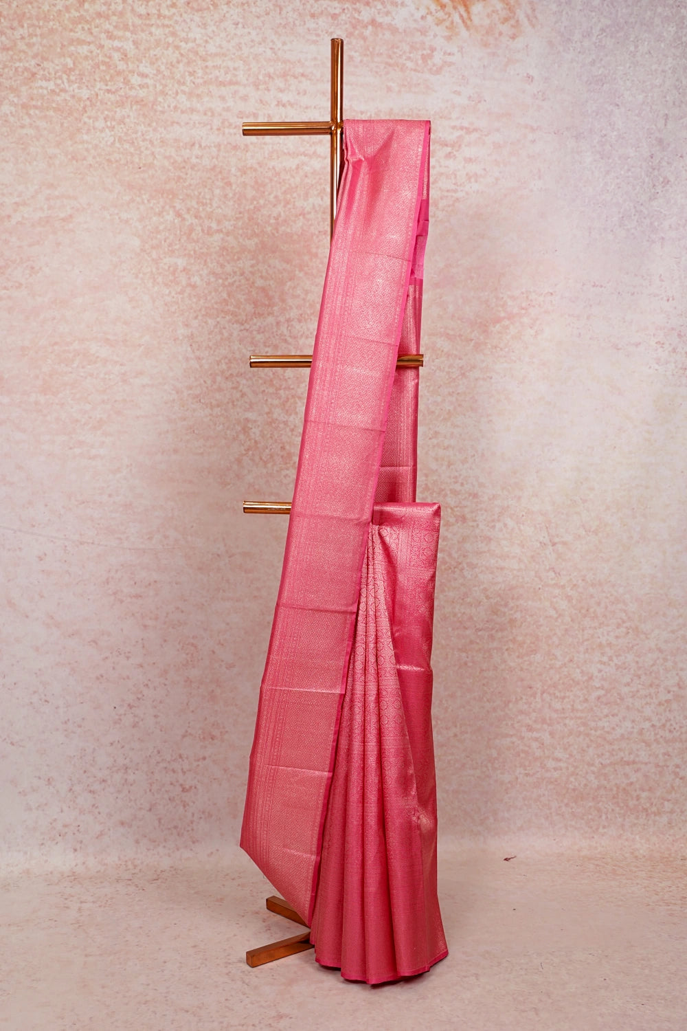 Lotus Pink Kancheepuram Silk Saree