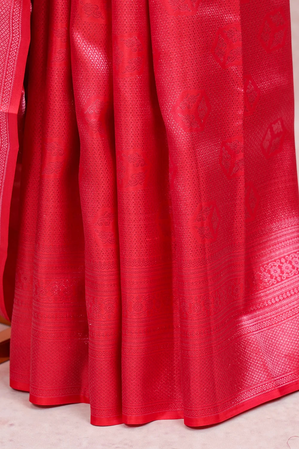 Red Rose Kancheepuram Silk Saree