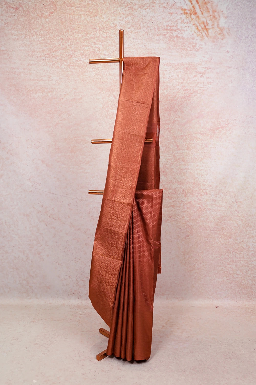 Light Chocolate Kancheepuram Saree
