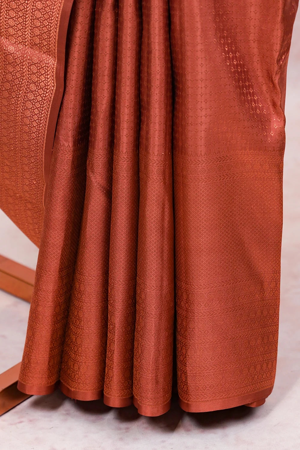 Light Chocolate Kancheepuram Saree