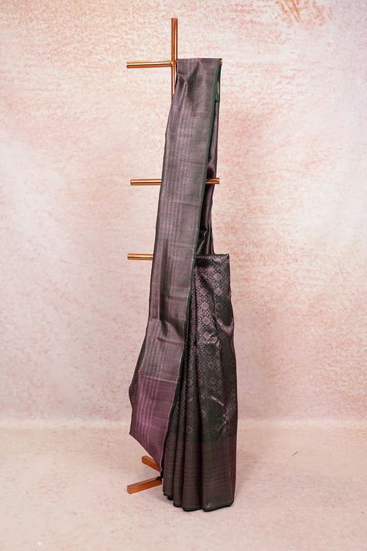 Green Kancheepuram Silk Saree - Seematti