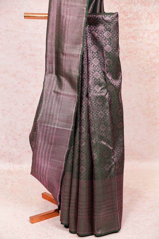 Green Kancheepuram Silk Saree - Seematti
