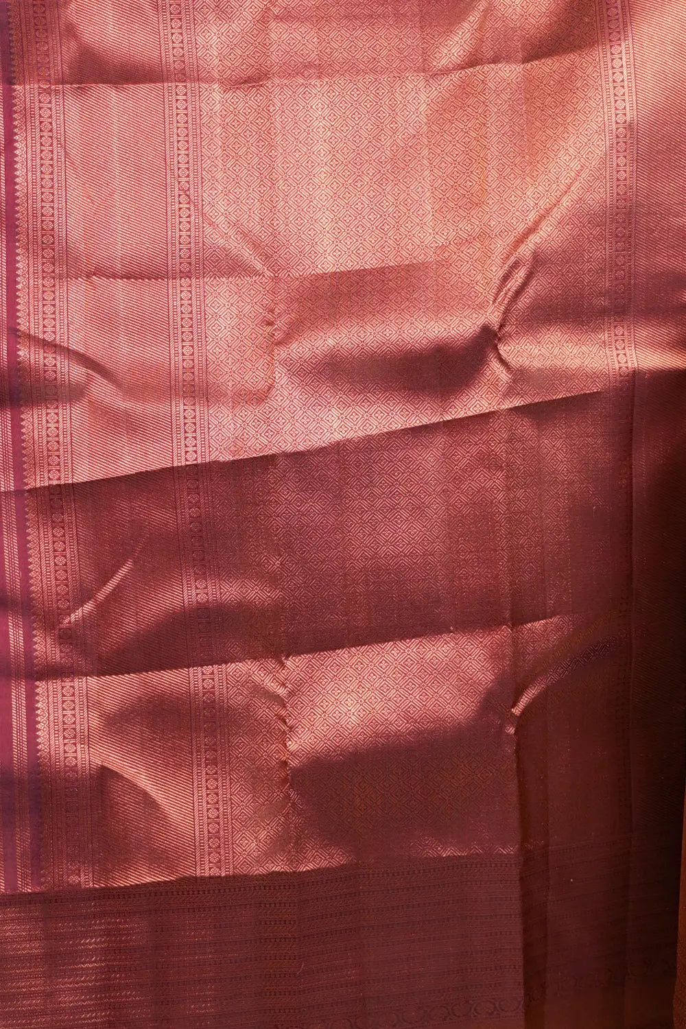 Wine Color Kancheepuram Silk Saree