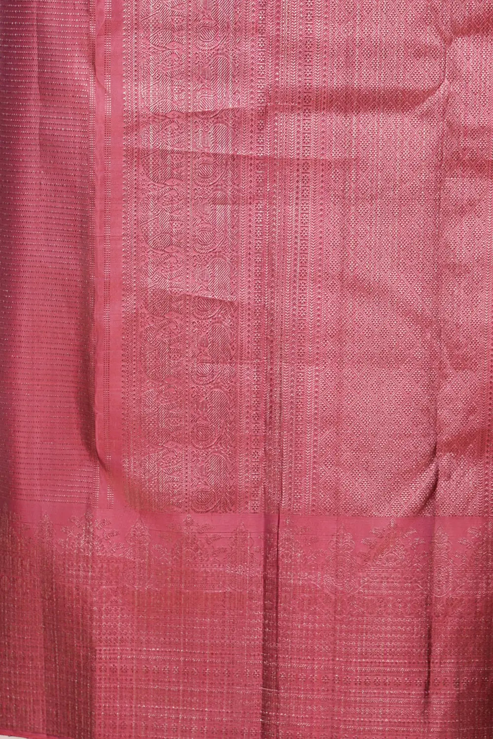 Onion Color Kancheepuram Silk Saree