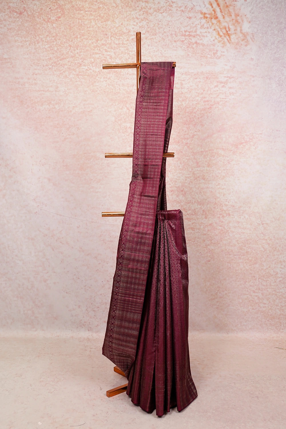 Grape Wine Kancheepuram Silk Saree