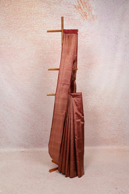 Maroon Kancheepuram Silk Saree - Seematti