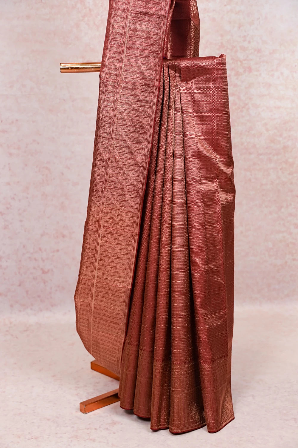 Maroon Kancheepuram Silk Saree