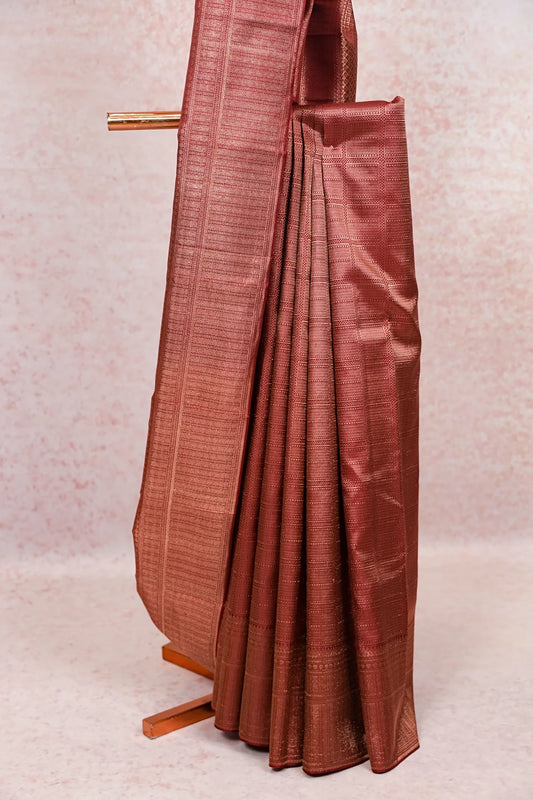 Maroon Kancheepuram Silk Saree - Seematti