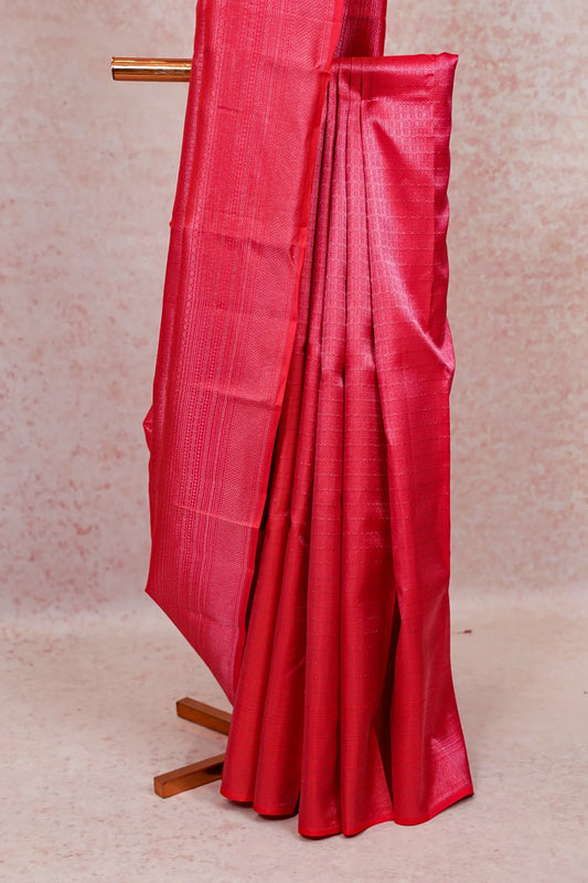 Rani Pink Kancheepuram Silk Saree - Seematti