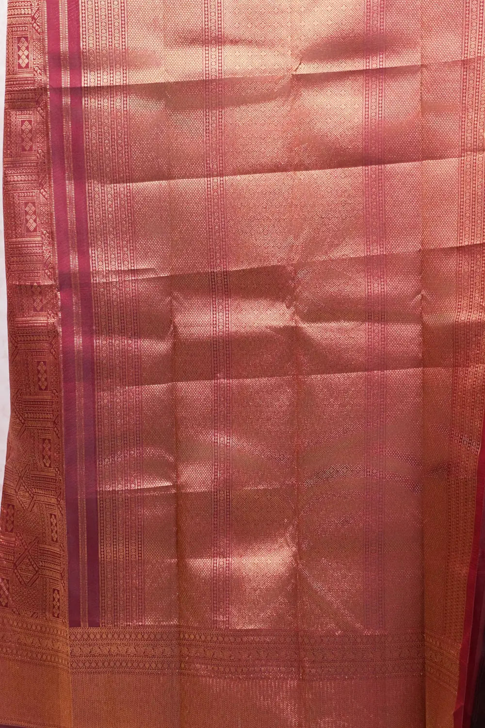 Wine Red Kancheepuram Silk Saree