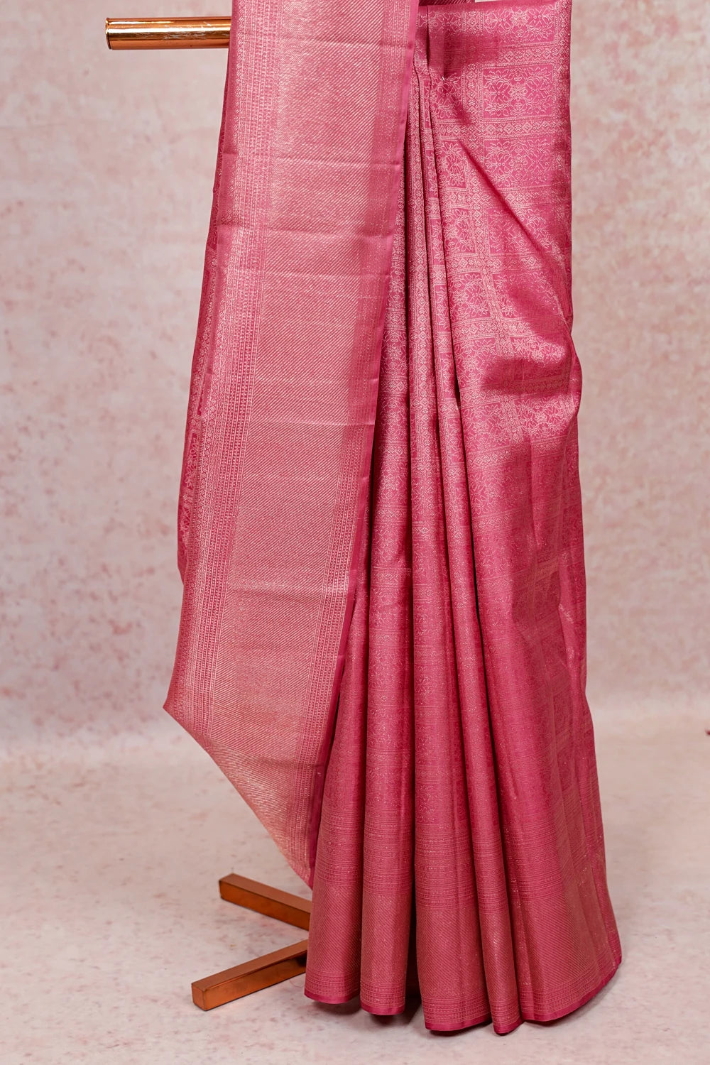 Onion Pink Kancheepuram Silk Saree