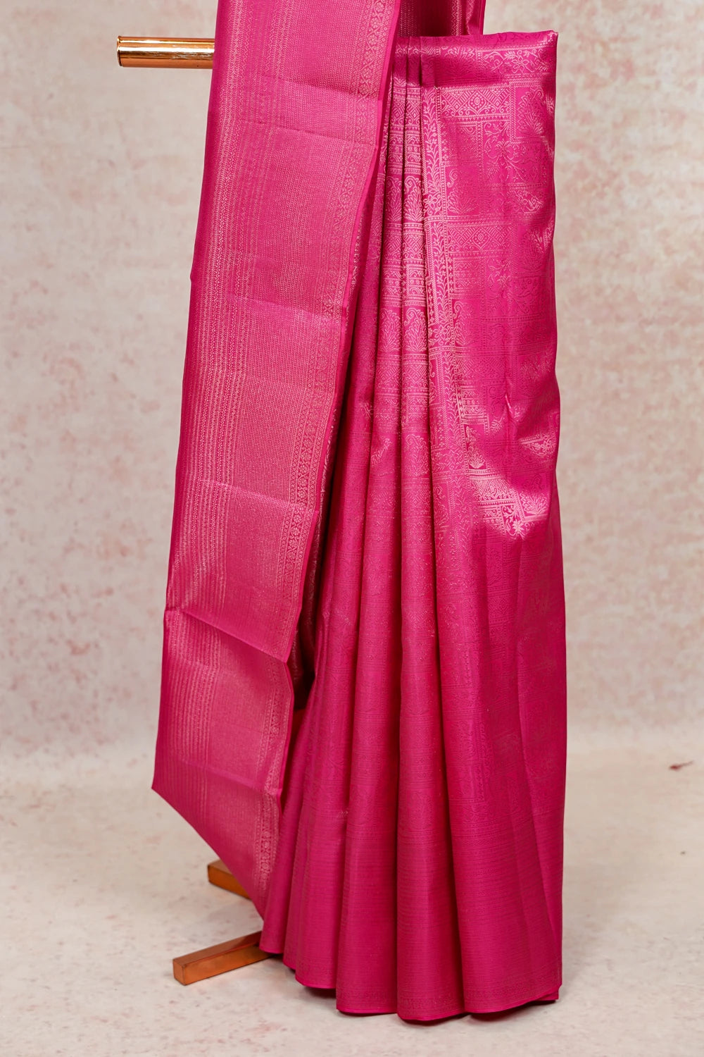 Magenta Kancheepuram Silk Saree