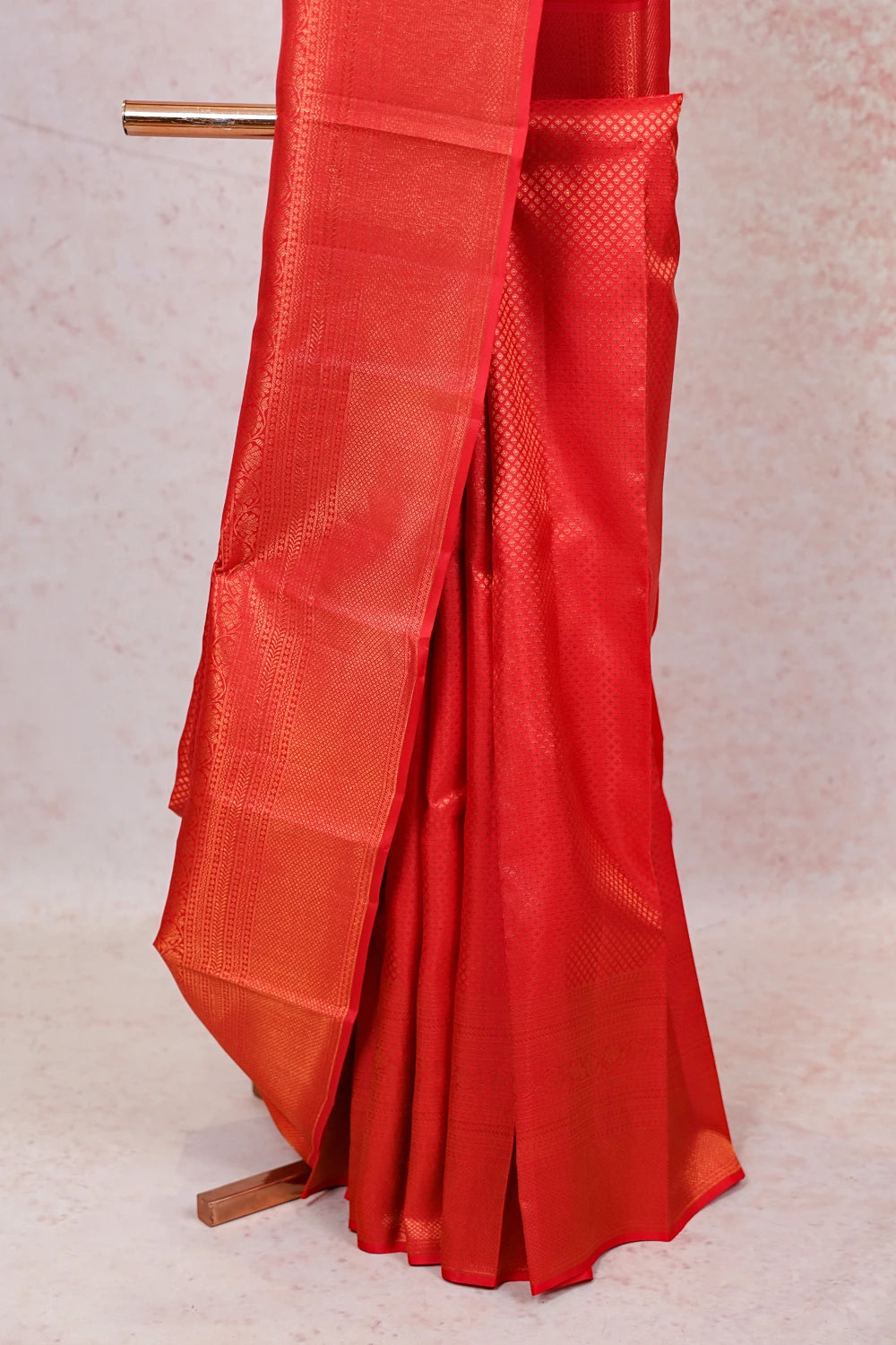 Dark Red Kancheepuram Silk Saree