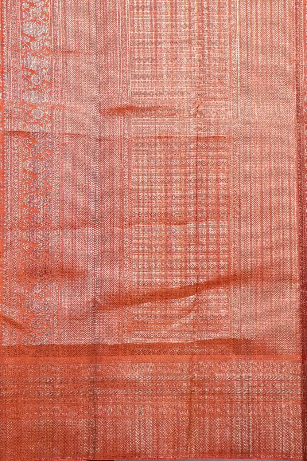 Orange Kancheepuram Silk Saree