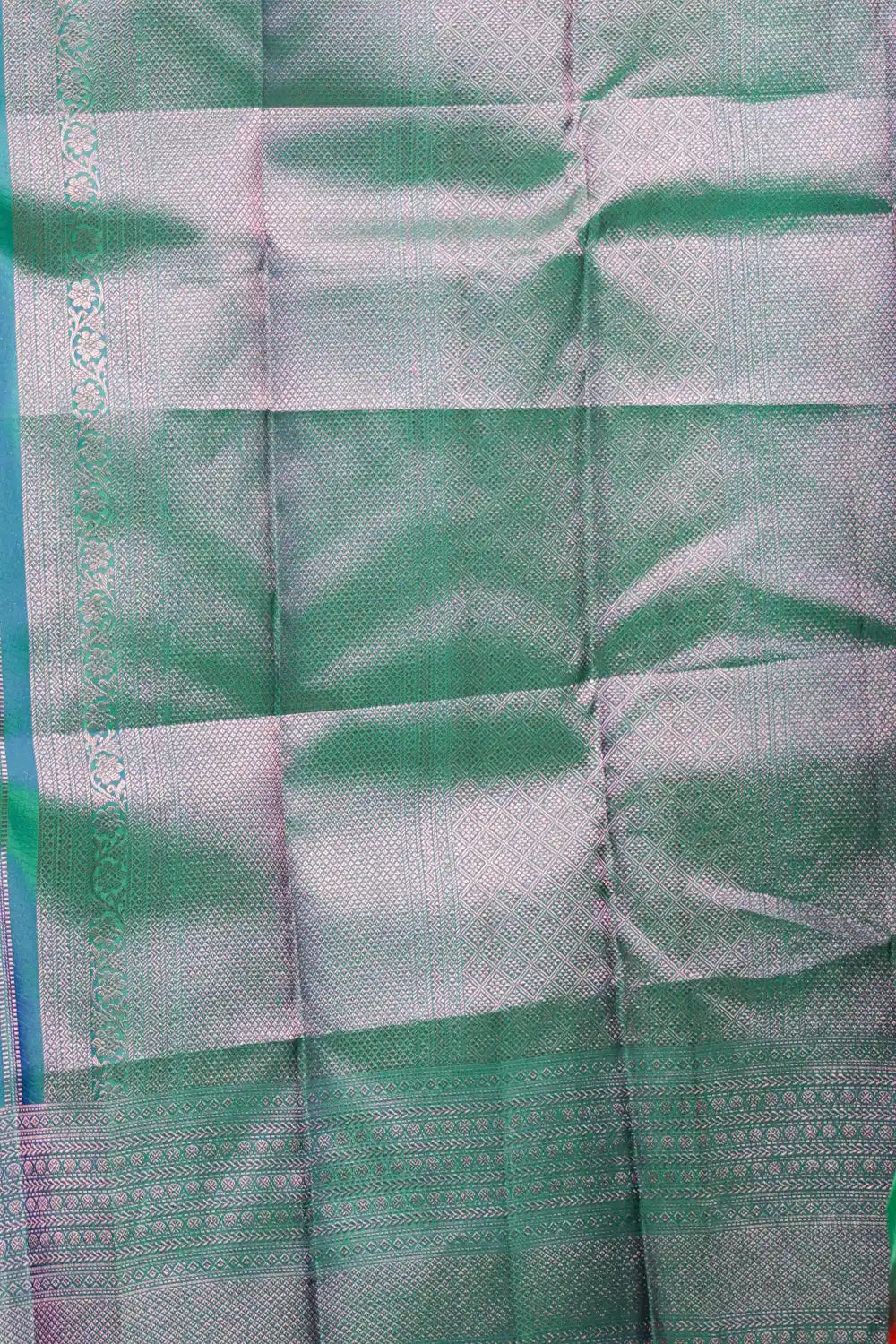Peacock Green Kancheepuram Silk Saree