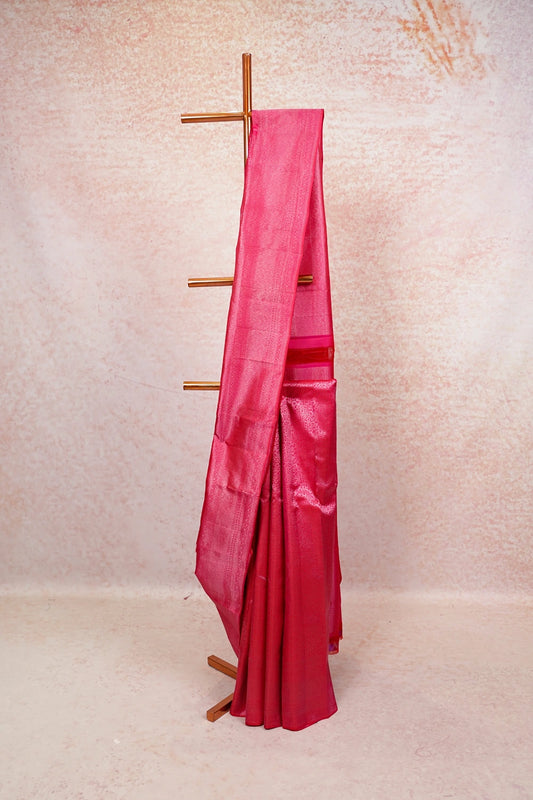 Rani Pink Kancheepuram Silk Saree - Seematti