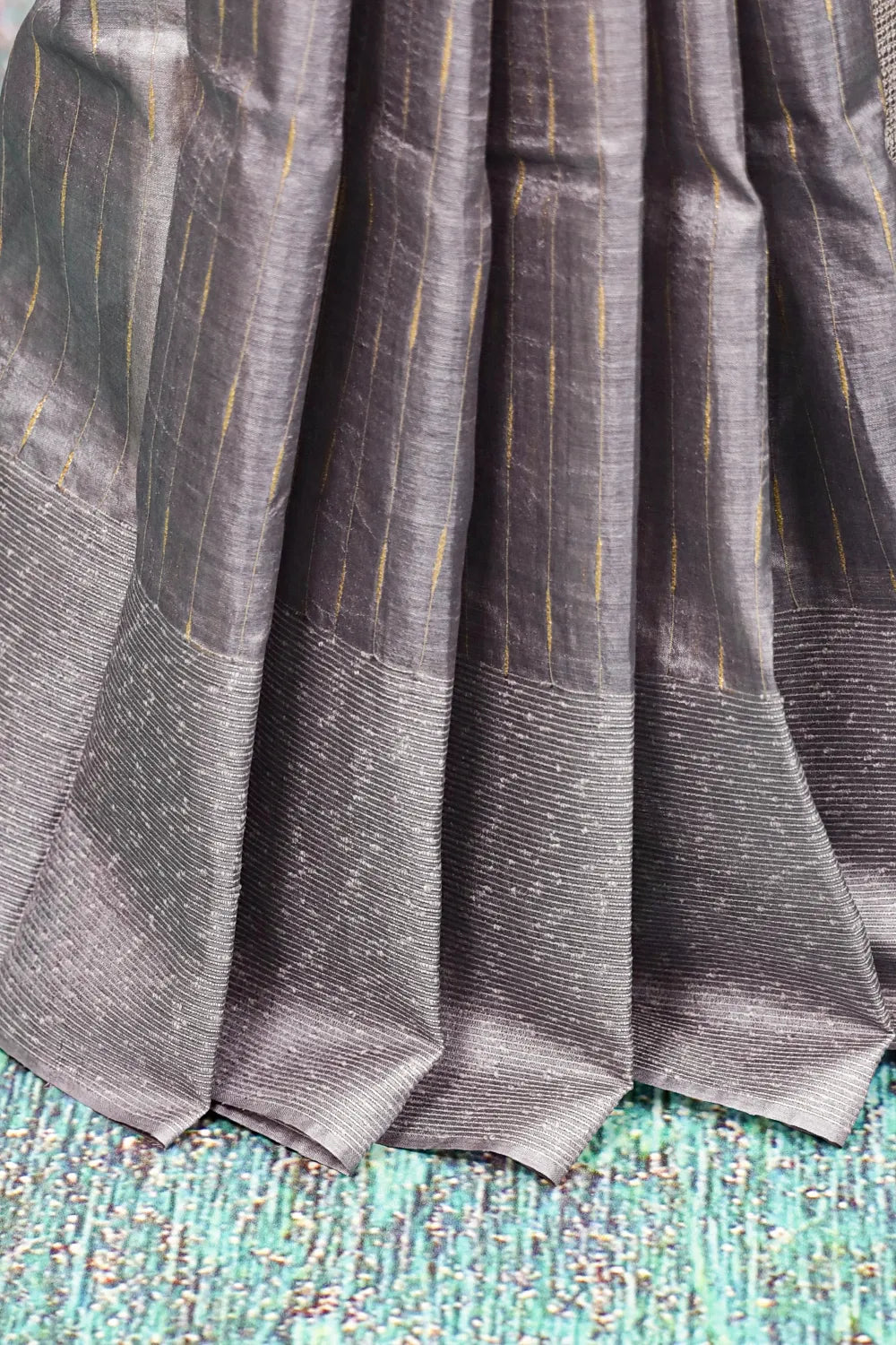 Ash Tussar Saree